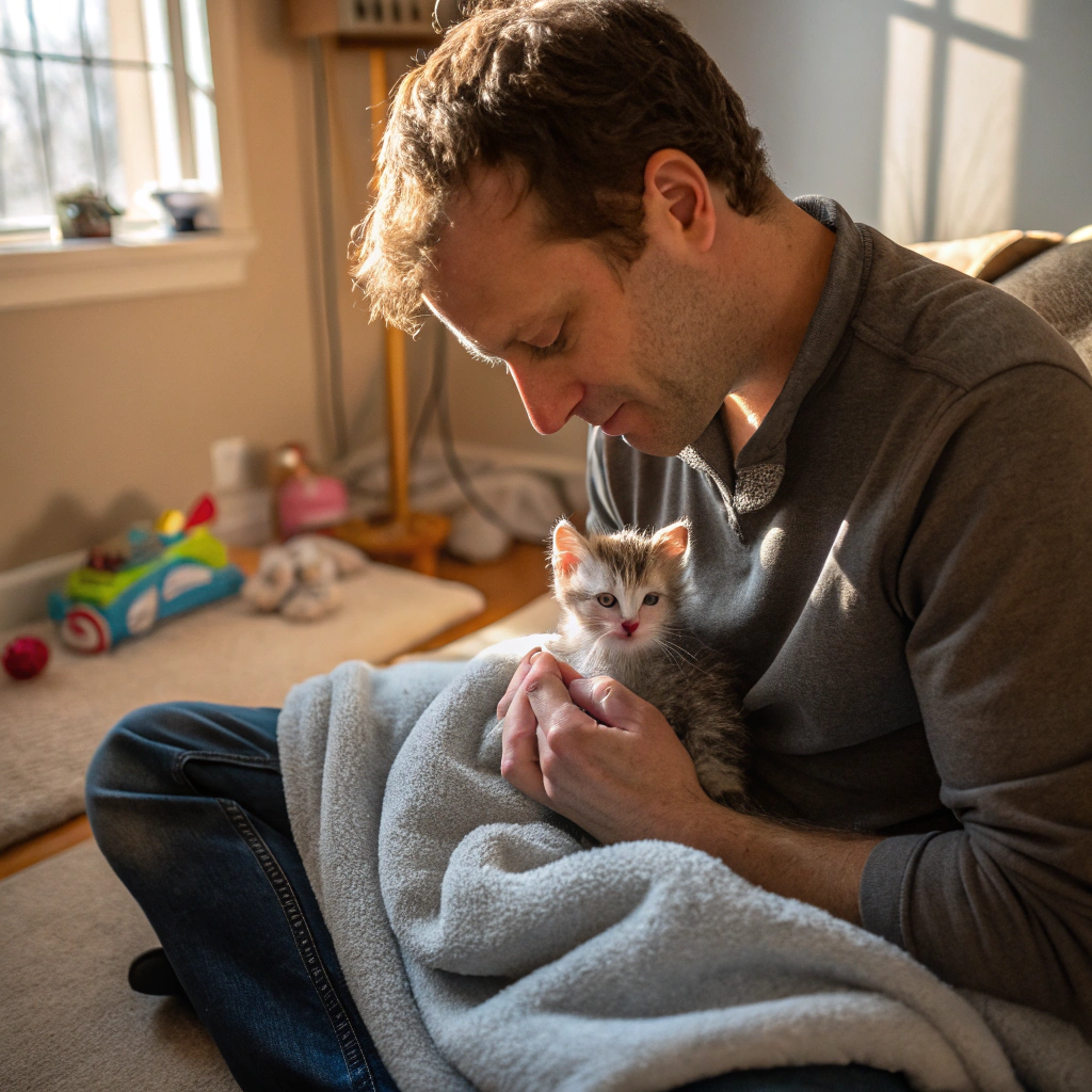 Close up of caring hands