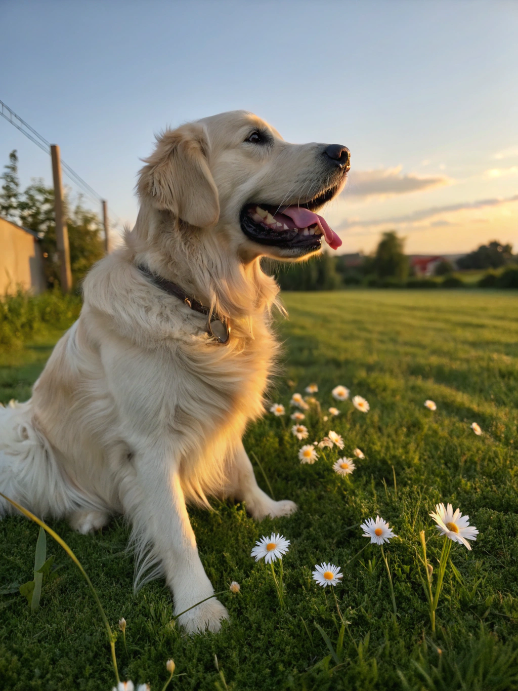 Happy Golden Retriever arrival at Safe Haven