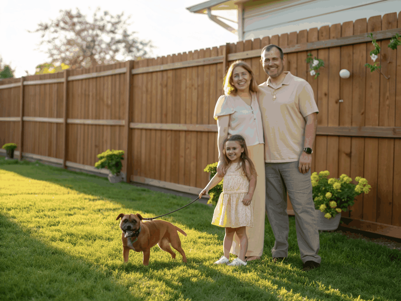 Elena M. with their new pet