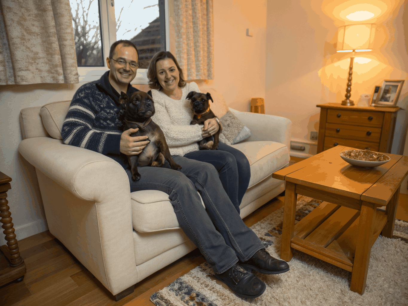 The Miller Family with their new pet